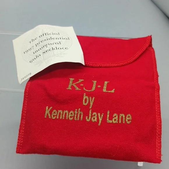 Kenneth Jay Lane KJL 1997 53rd Presidential Inaugural Gray Pearl Necklace - Picture 5 of 6